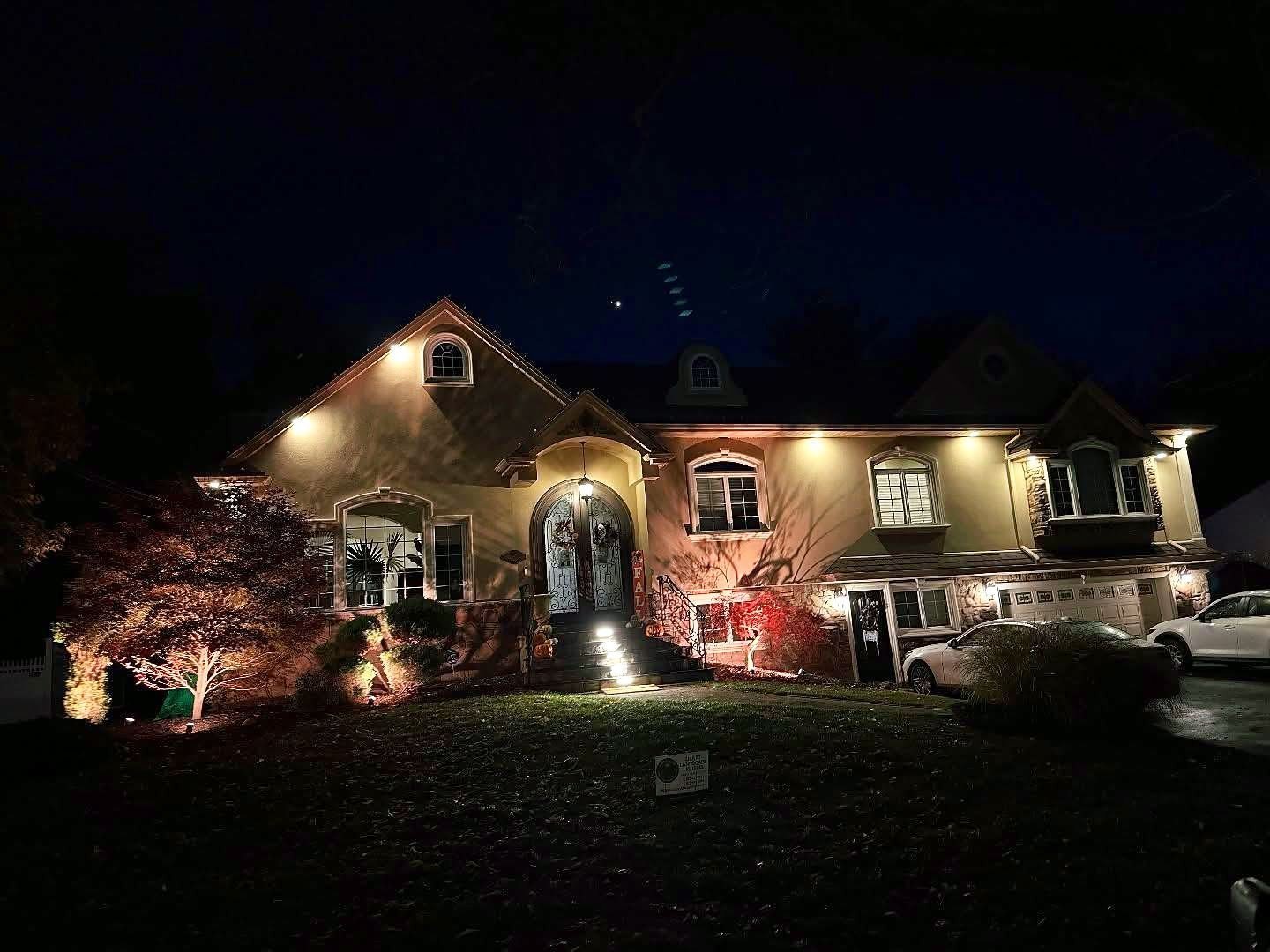 The same house in everyday warm white